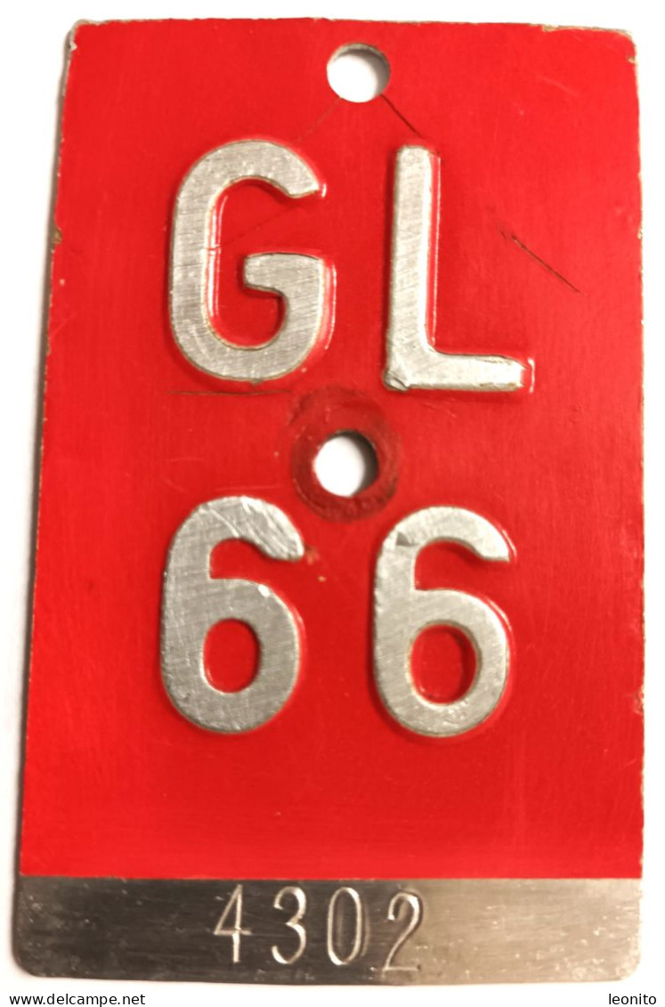 Velonummer Glarus GL 66 - Number Plates