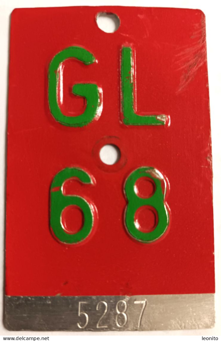 Velonummer Glarus GL 68 - Number Plates