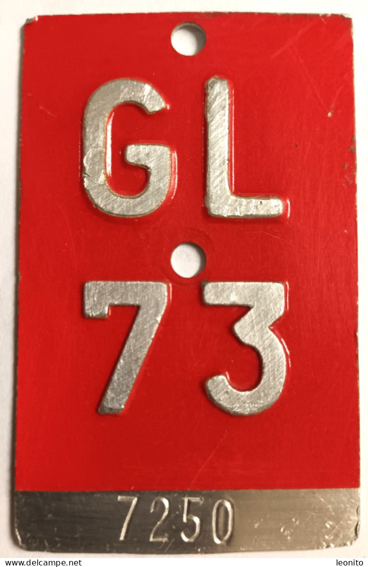 Velonummer Glarus GL 73 - Number Plates