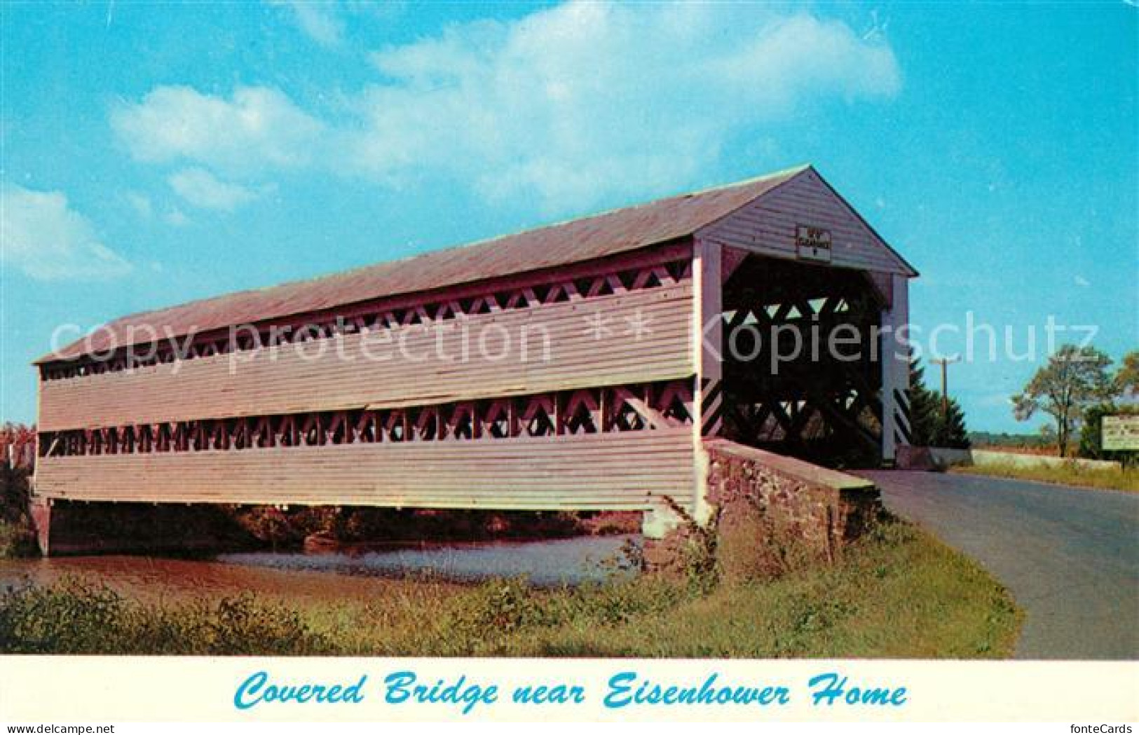 73130370 Gettysburg Pennsylvania Covered Bridge Eisenhower Home Gettysburg Penns - Other & Unclassified