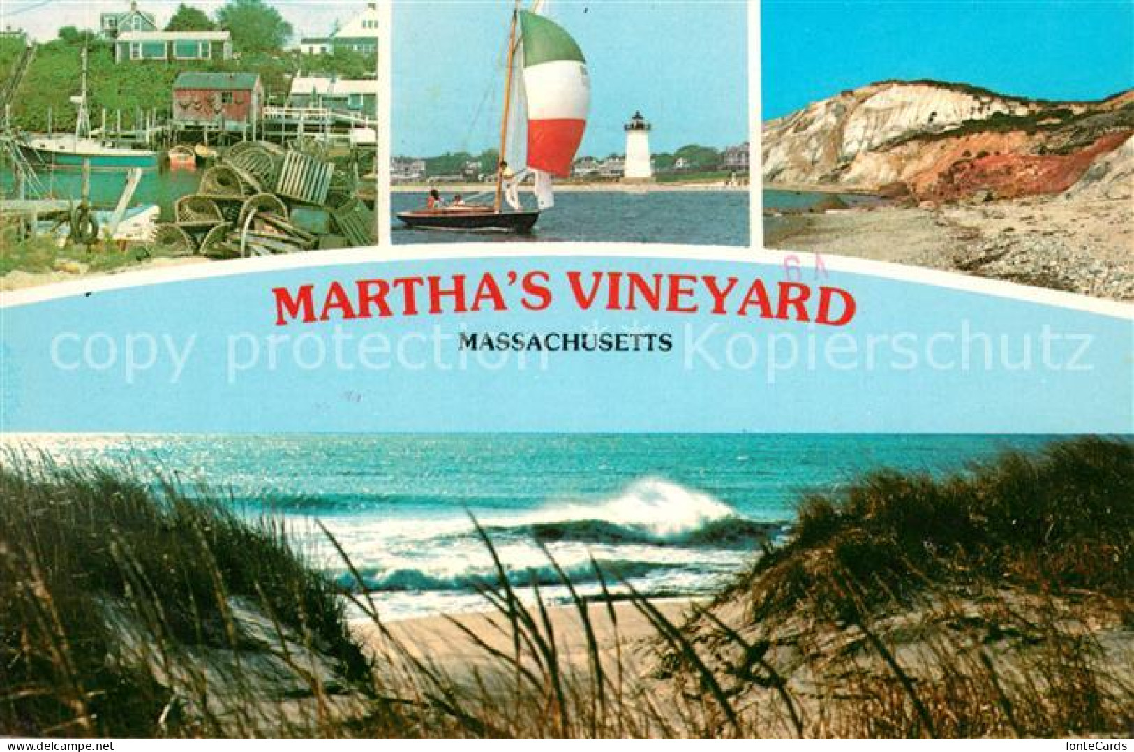 73130136 Menemsha Lobster Pots Harbour Edgartown Harbour Light House Gay Head Cl - Andere & Zonder Classificatie