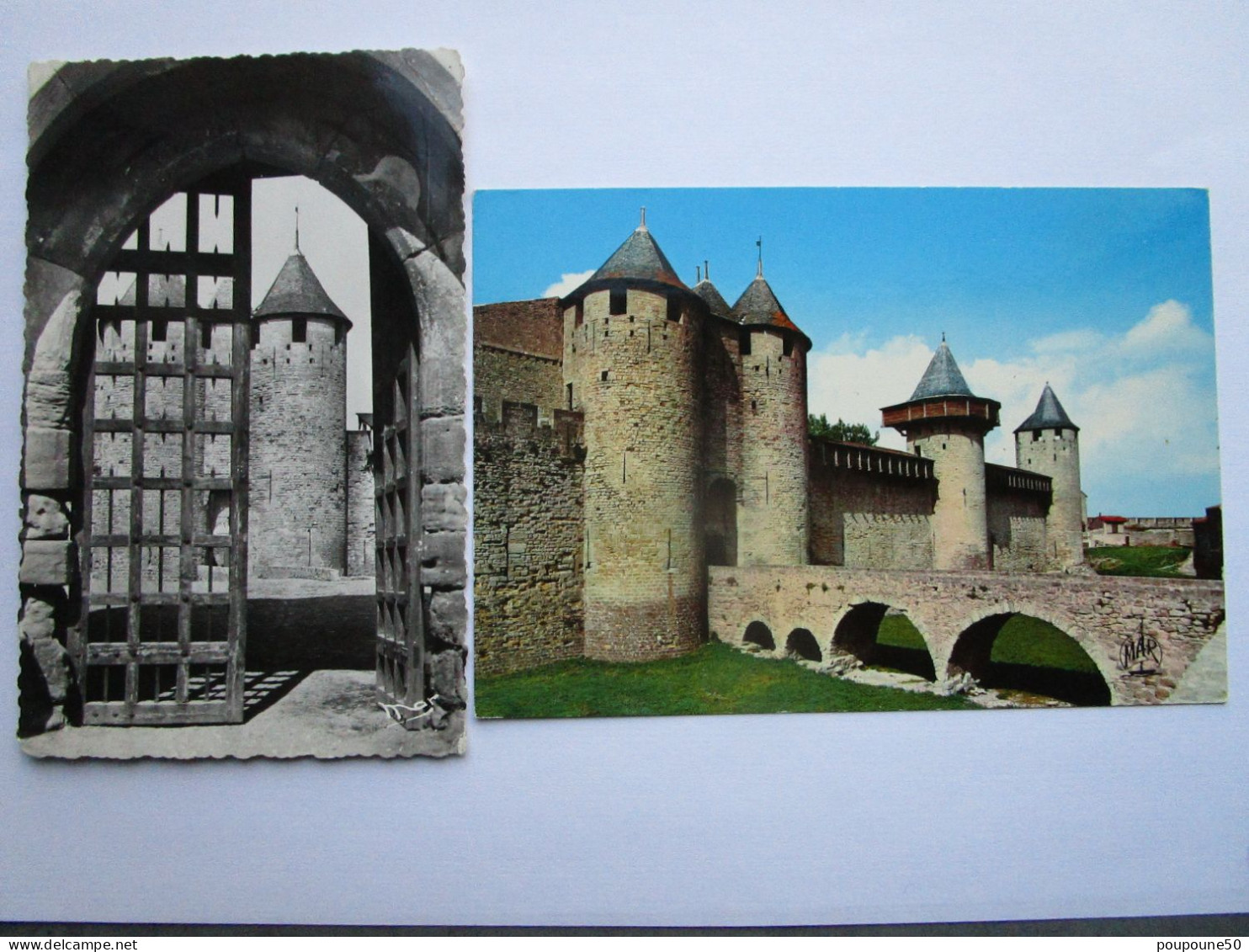 CP 11 Aude  La Cité De CARCASSONNE -  Lot De 2 Cartes Postales - Carcassonne