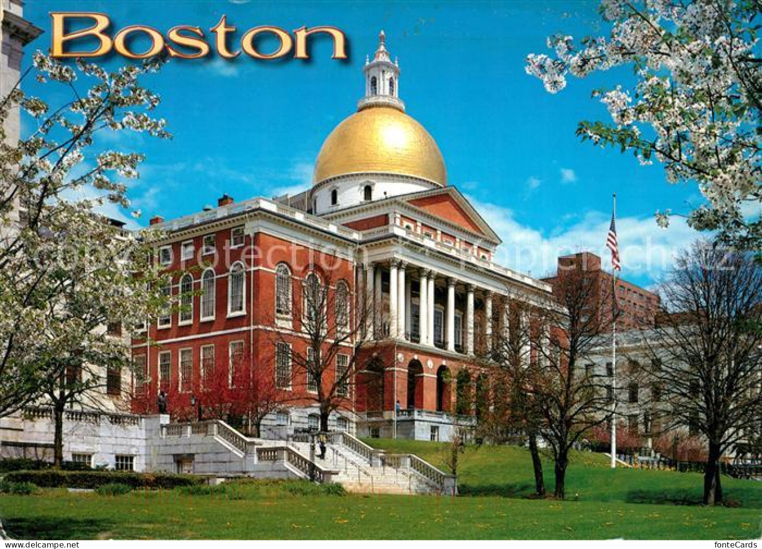 73129881 Boston_Massachusetts The State House On Freedom Trail Museum Of Fine Ar - Autres & Non Classés