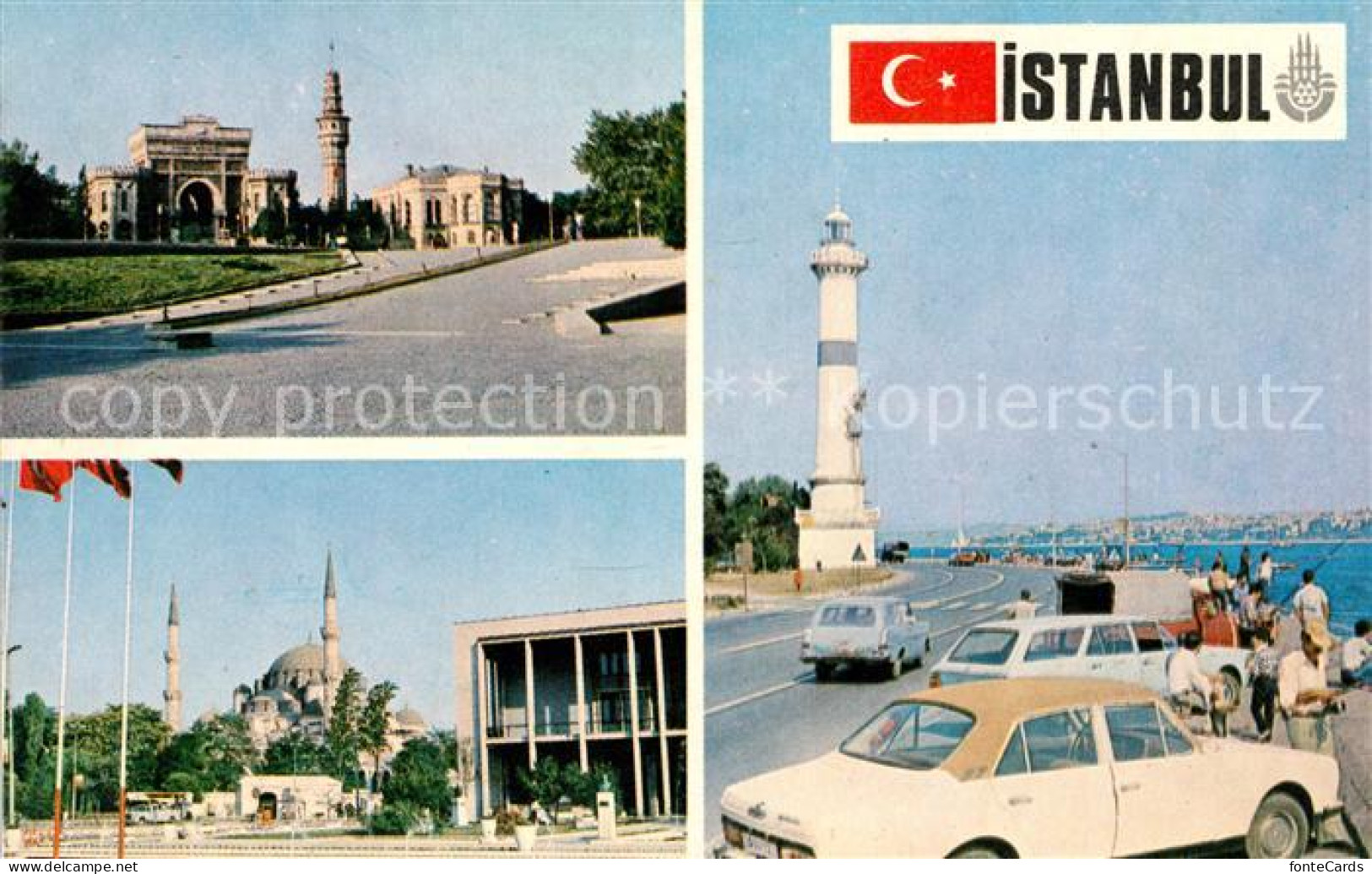 73129343 Istanbul Constantinopel Partie Am Meer Leuchtturm Angler Moschee Istanb - Turchia