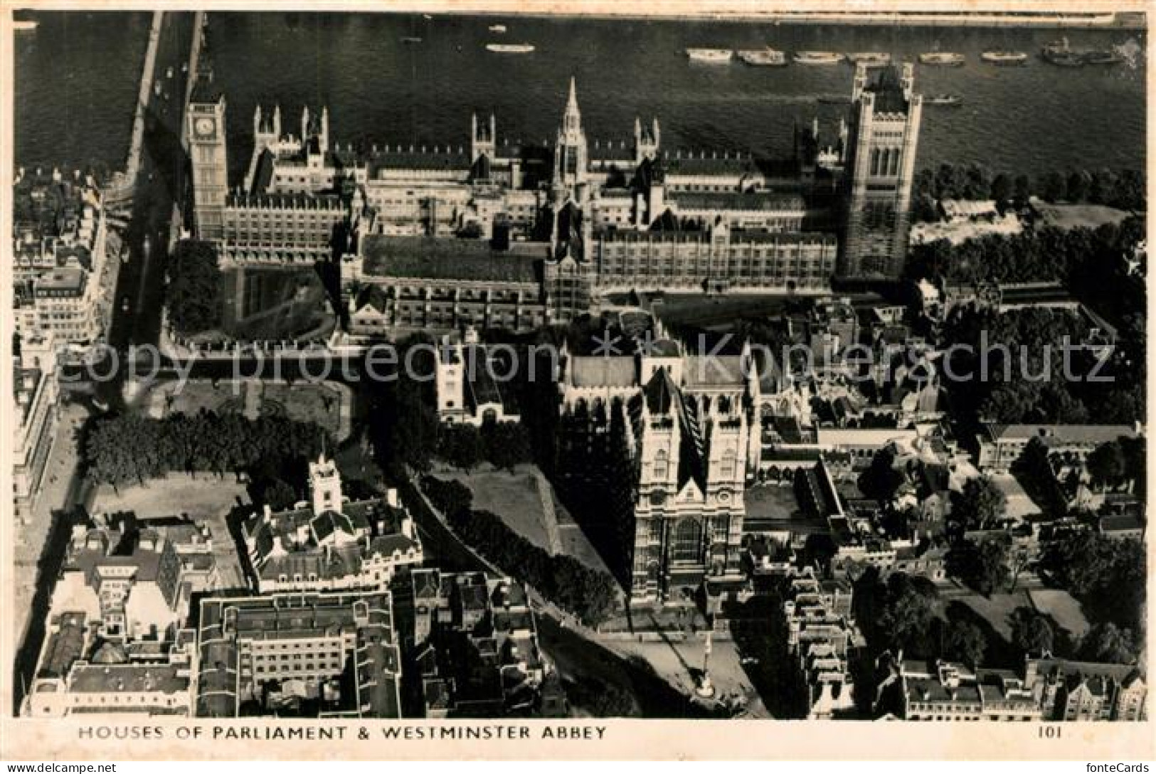 73289931 London Fliegeraufnahme Houses Of Parliament Westminster Abbey - Altri & Non Classificati