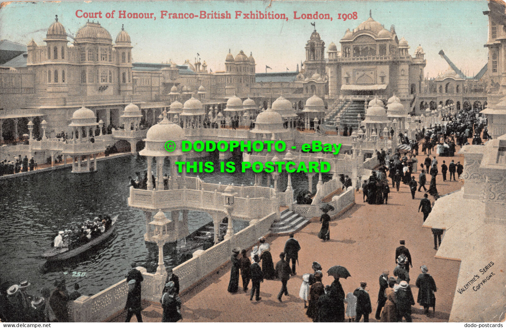 R481538 London. Franco British Exhibition. Court Of Honour. Valentine. 1908 - Altri & Non Classificati