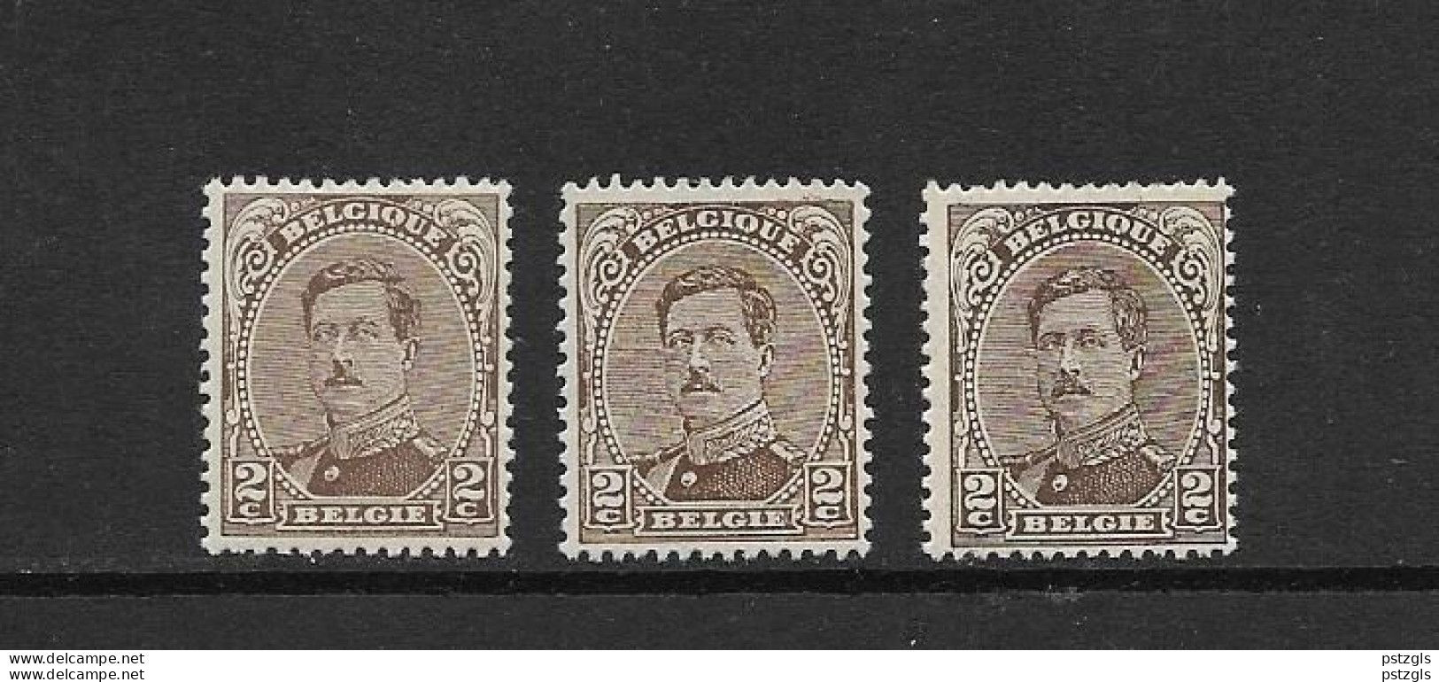 136** / 136A** / 136B** MNH (Type I-II-III) - 1915-1920 Alberto I