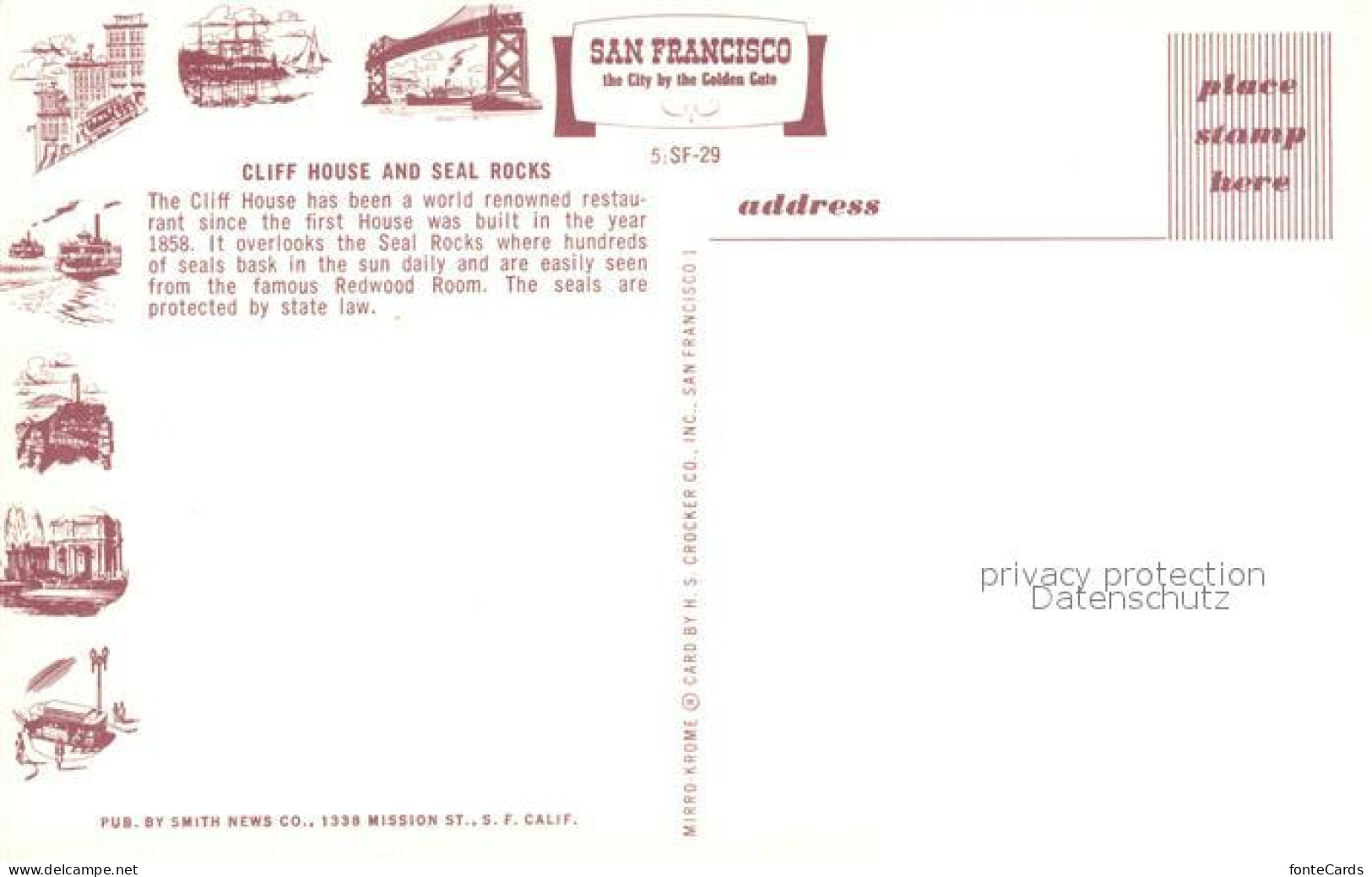 73277591 San_Francisco_California Cliff House And Seal Rochs - Autres & Non Classés