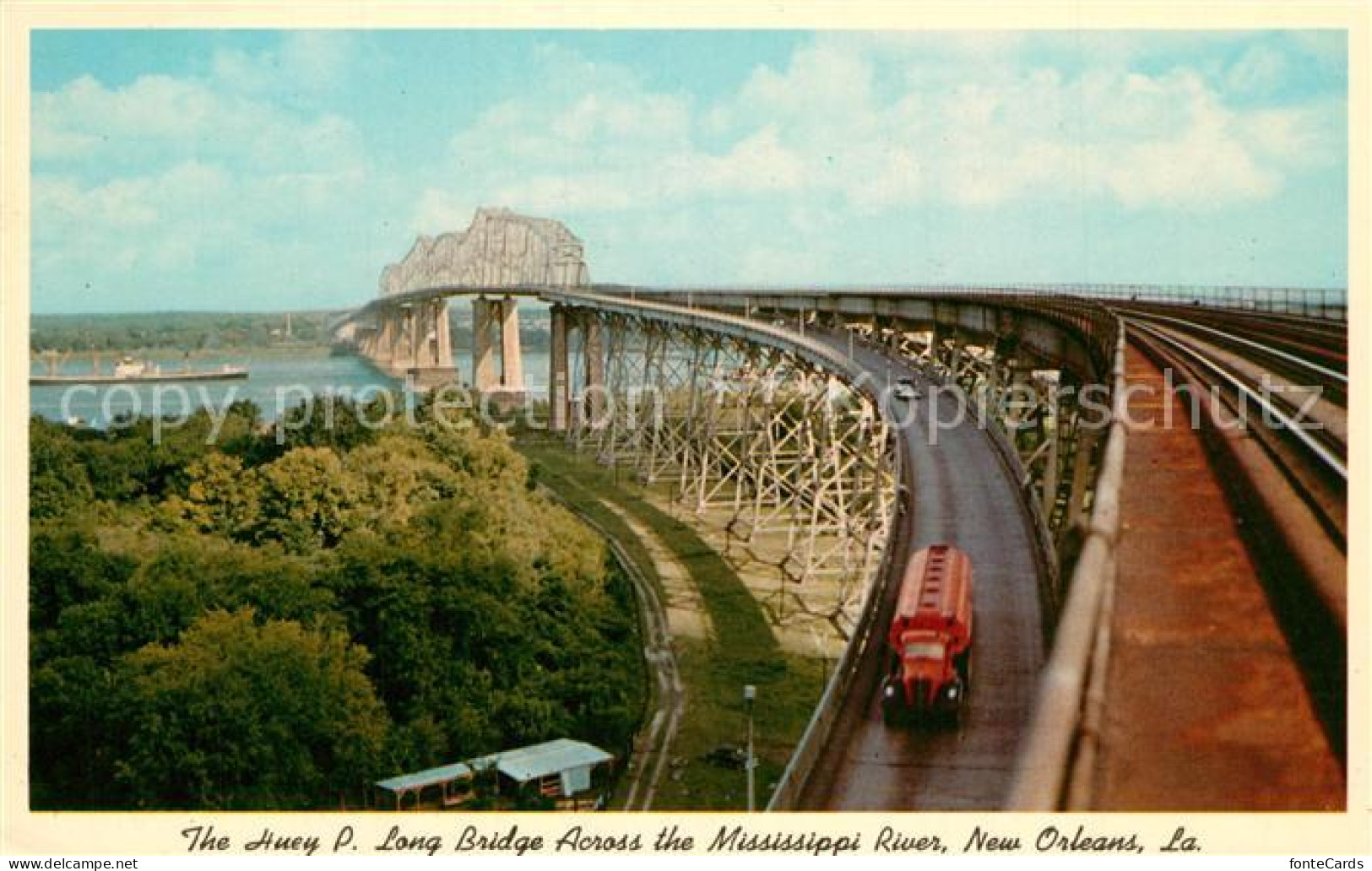 73271940 New_Orleans_Louisiana The Huey P. Long Bridge Across The Mississippi Ri - Sonstige & Ohne Zuordnung