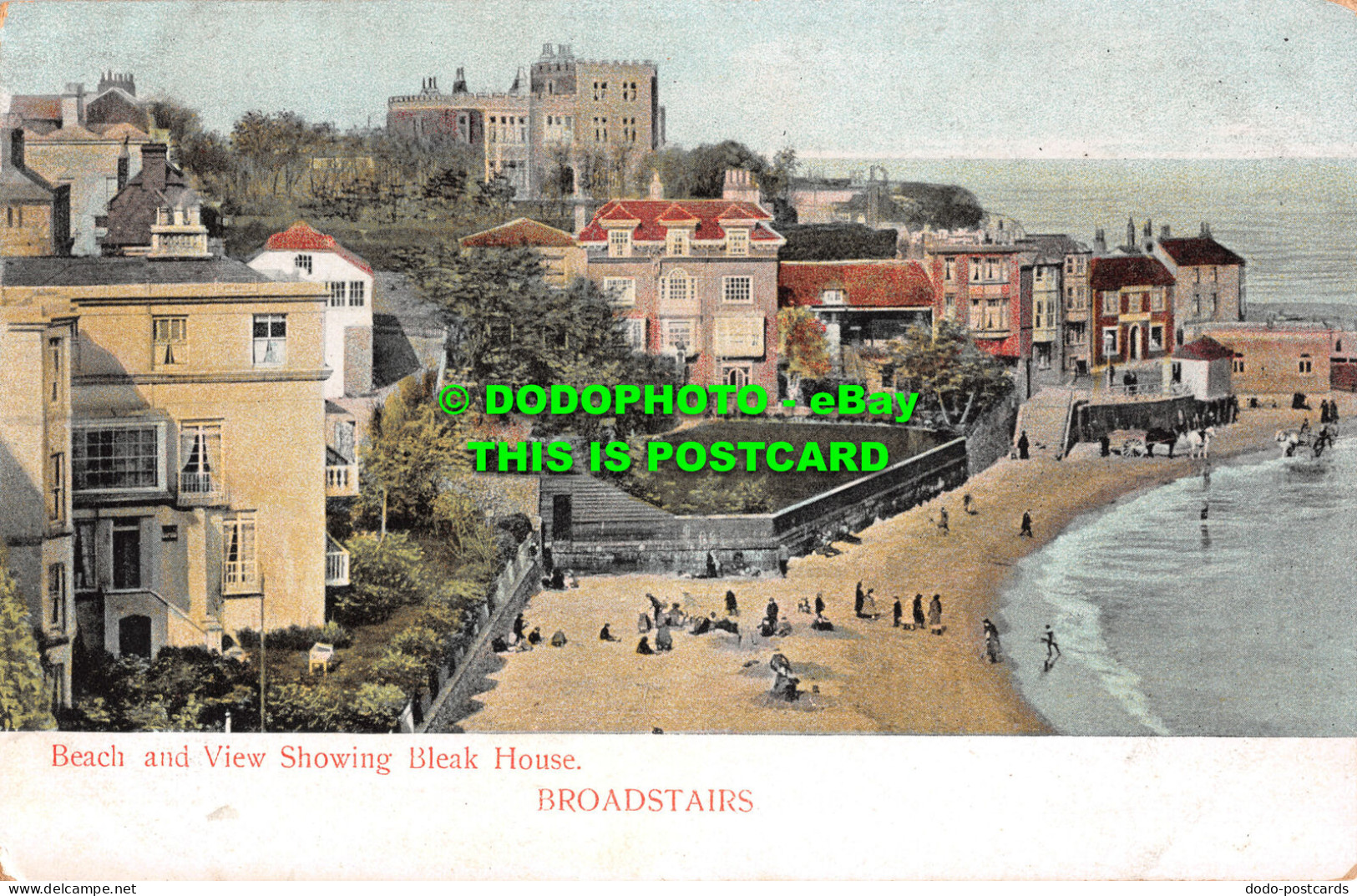 R480979 Beach And View Showing Bleak House. Broadstairs. H. M. No. 34. London - Altri & Non Classificati