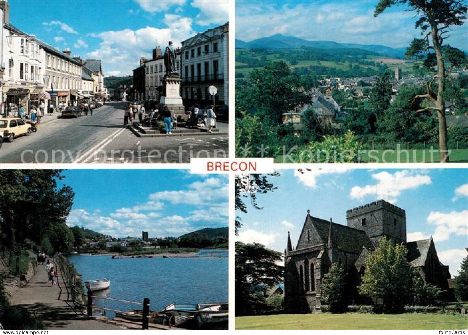 73268732 Brecon Bulwerk Promenade Cathedrale Brecon - Altri & Non Classificati