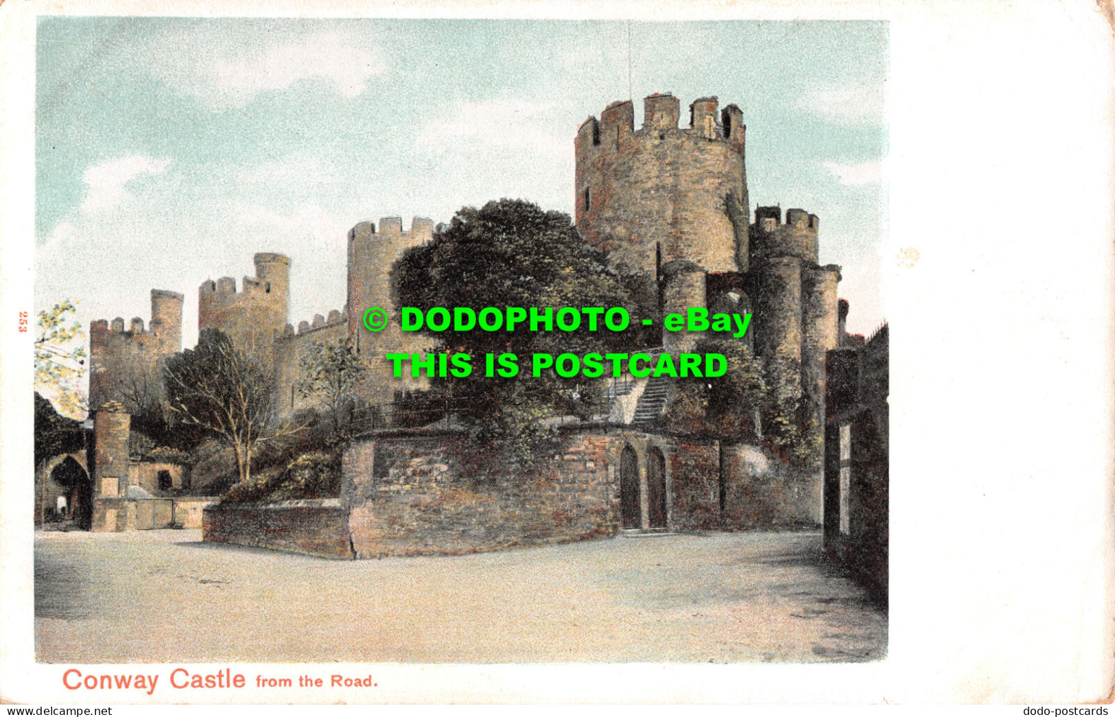 R480984 Conway Castle From The Road. Autochrom. Pictorial Stationery. Peacock Br - Mundo