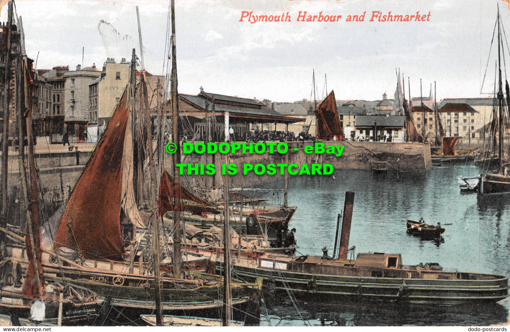 R481566 Plymouth Harbour And Fishmarket. Valentines Series - Mundo