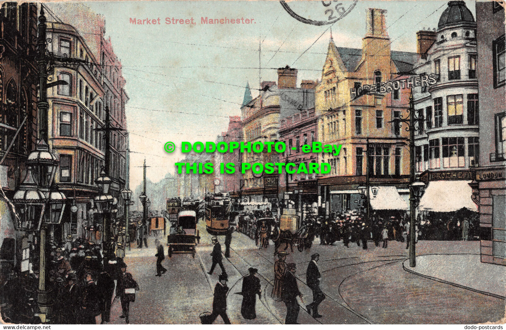 R481577 Manchester. Market Street. W. H. S. And S. M. 1906 - Mundo