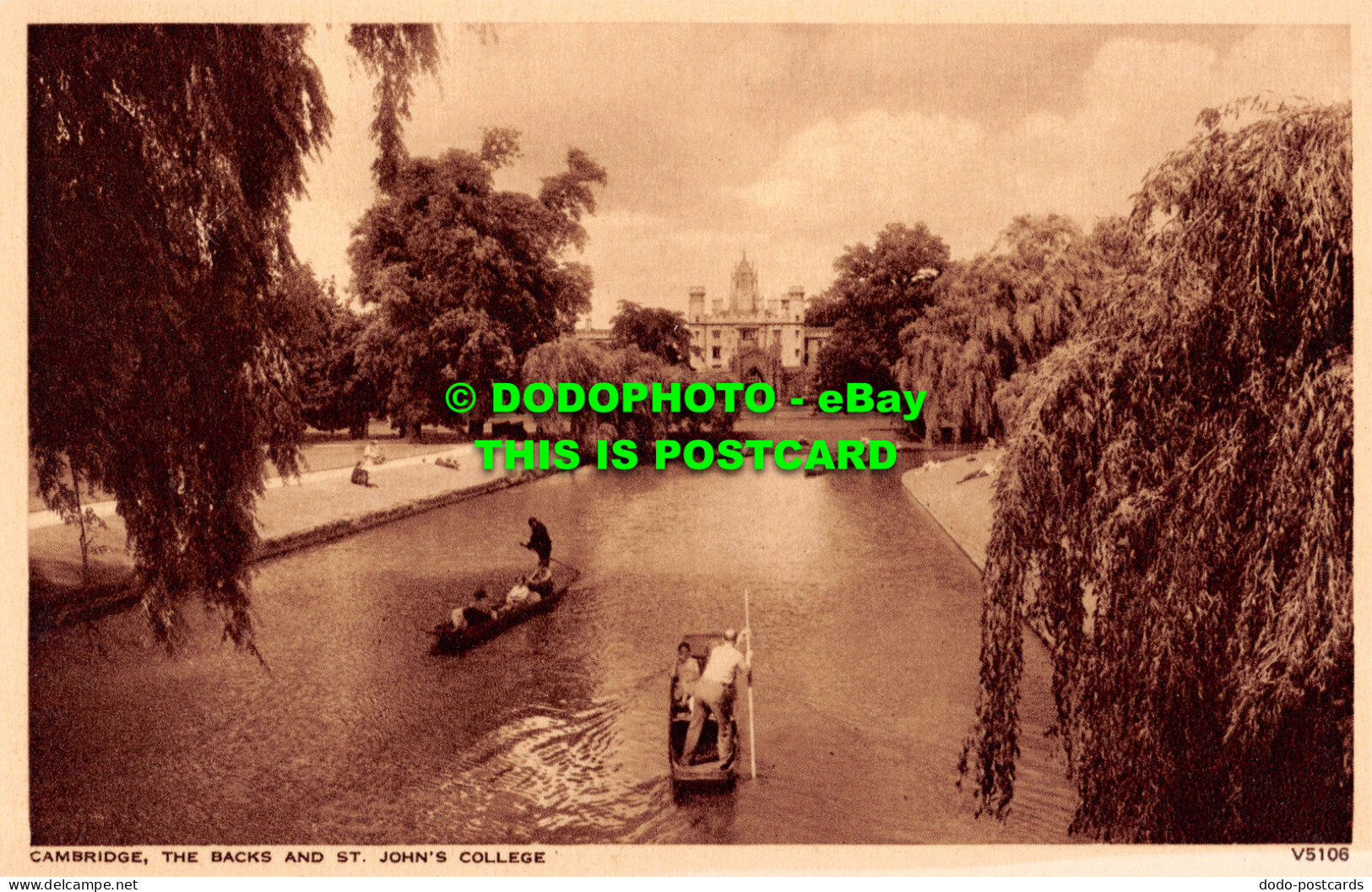 R481580 Cambridge. The Backs And St. John College. Photochrom - Mundo