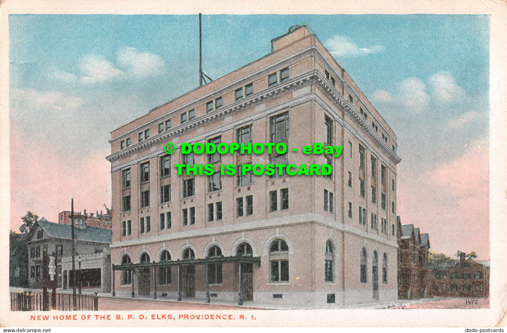 R481583 Providence. R. I. New Home Of The B. P. O. Elks. Chas. H. Seddon - Mundo