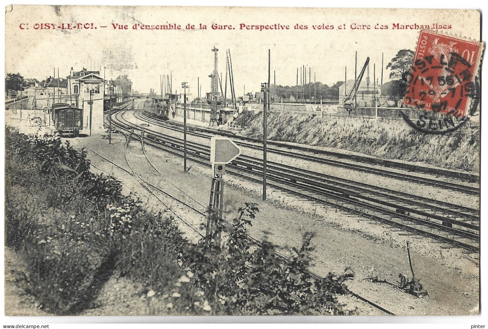CHOISY LE ROI - Vue D'ensemble De La Gare, Perspective Des Voies Et Gare Des Marchandises - TRAIN - Choisy Le Roi