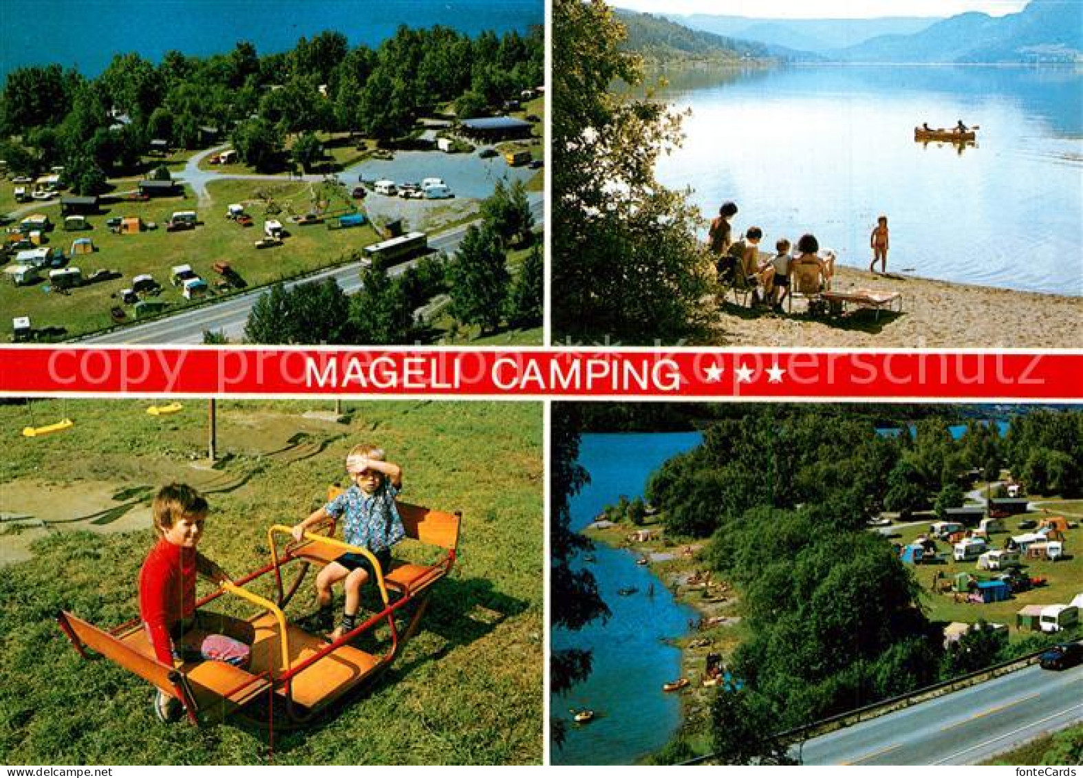 73245827 Tretten Mageli Camping Badestrand Kinderspielplatz  - Norvège