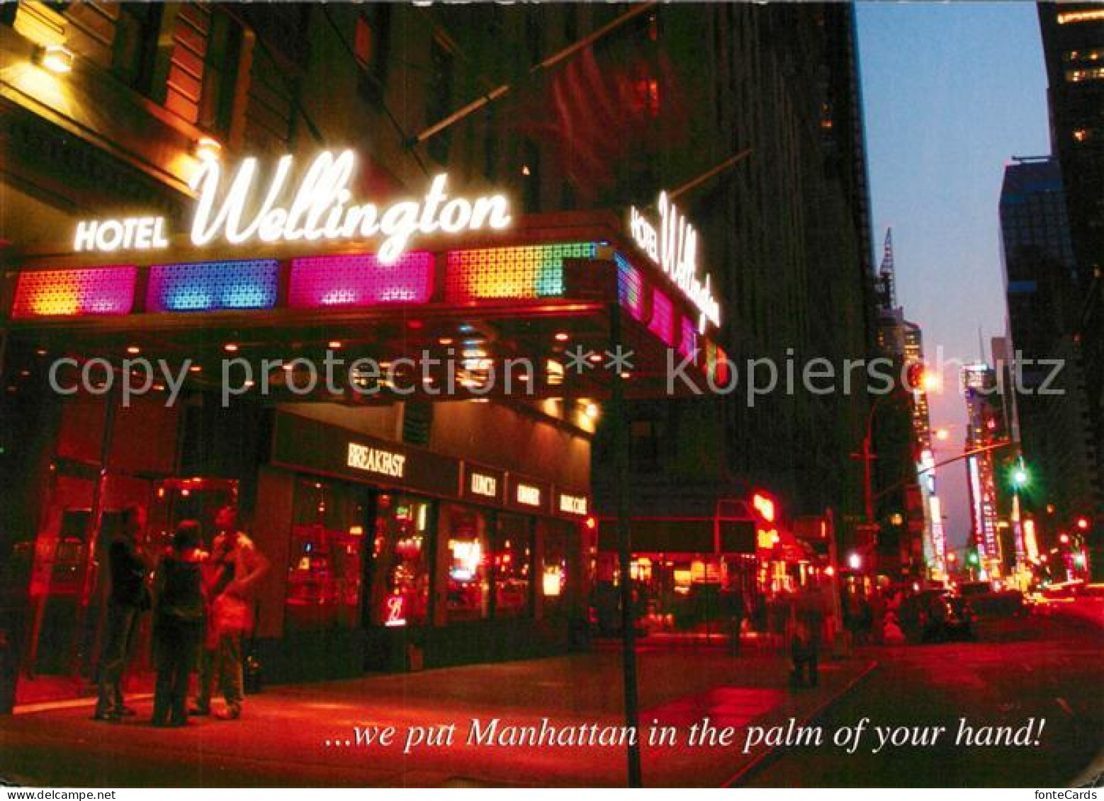 73230428 New_York_City Wellington Hotel At Night - Autres & Non Classés