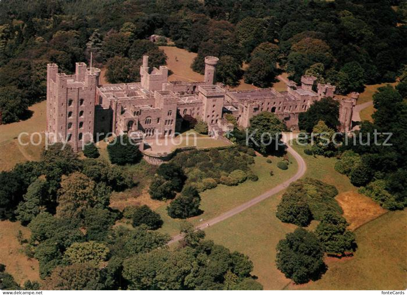 73226612 Gwynedd Wales Fliegeraufnahme Penrhyn Castle Gwynedd Wales - Autres & Non Classés