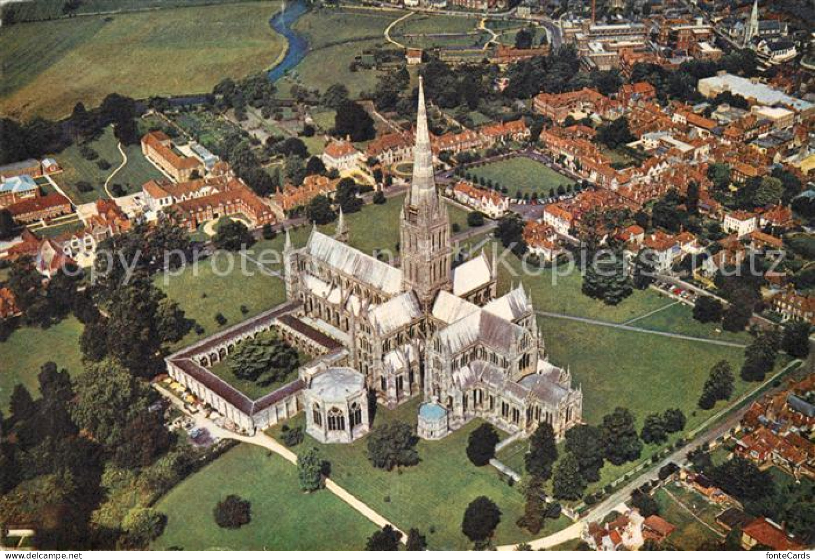 73223365 Salisbury Wiltshire Cathedral From The Air  - Otros & Sin Clasificación