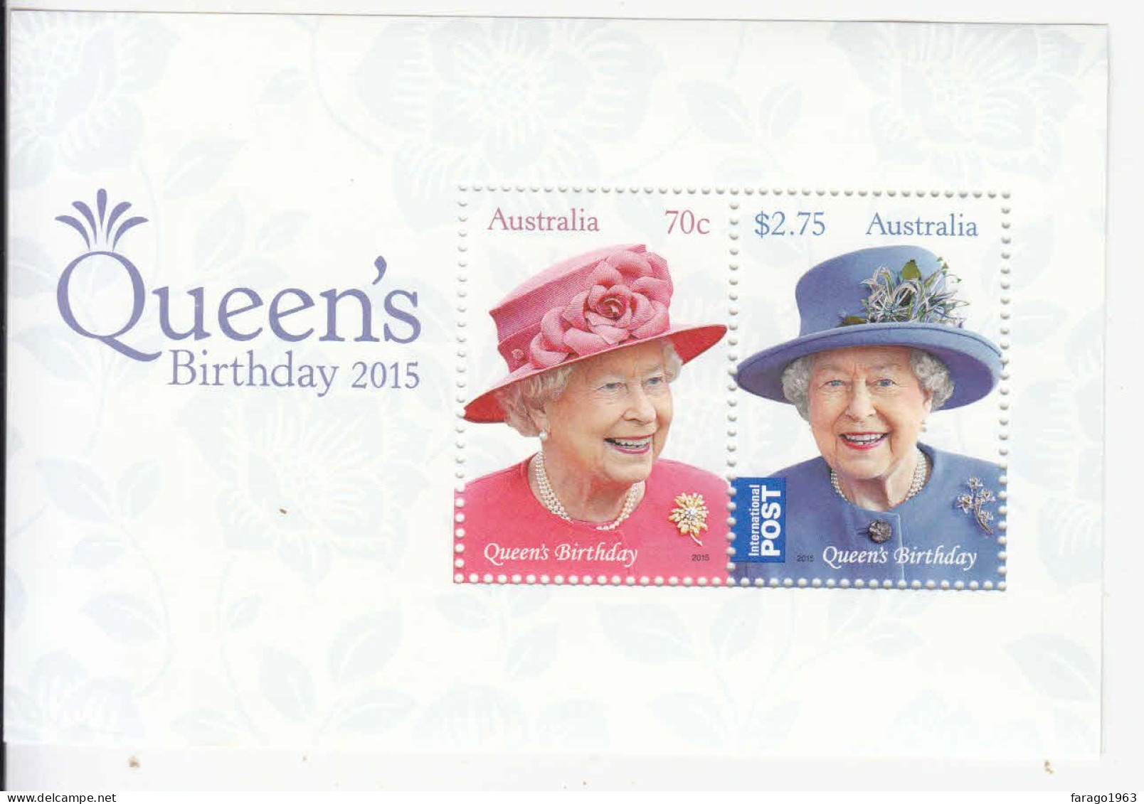 2015 Australia QEII Birthday Souvenir Sheet @BELOW FACE VALUE! - Neufs