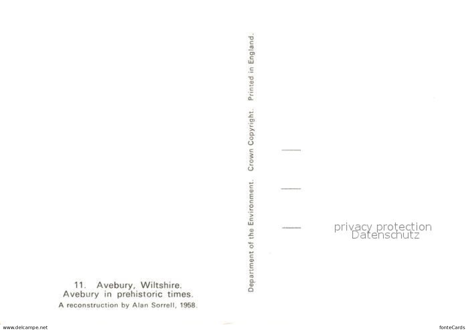 73168931 Avebury Wiltshire In Prehistoric Times Reconstruction By Alan Sorrell K - Otros & Sin Clasificación