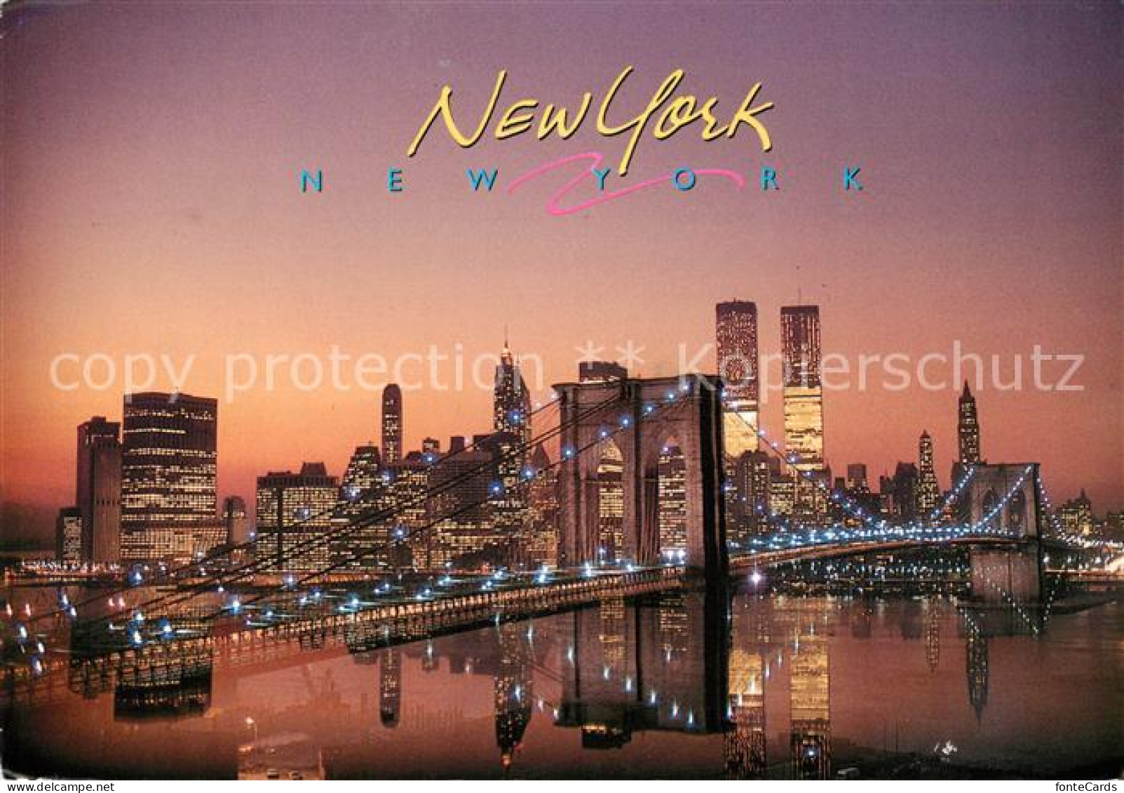73164899 New_York_City Brueckenpartie Mit Skyline - Autres & Non Classés