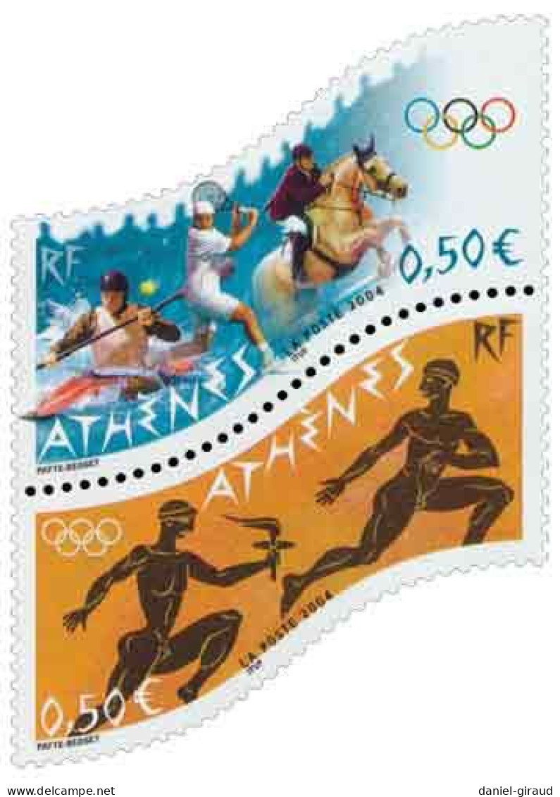France 2004 Timbre N°YT P3686 MNH** Paire Jeux Olympiques D'Athènes - Unused Stamps
