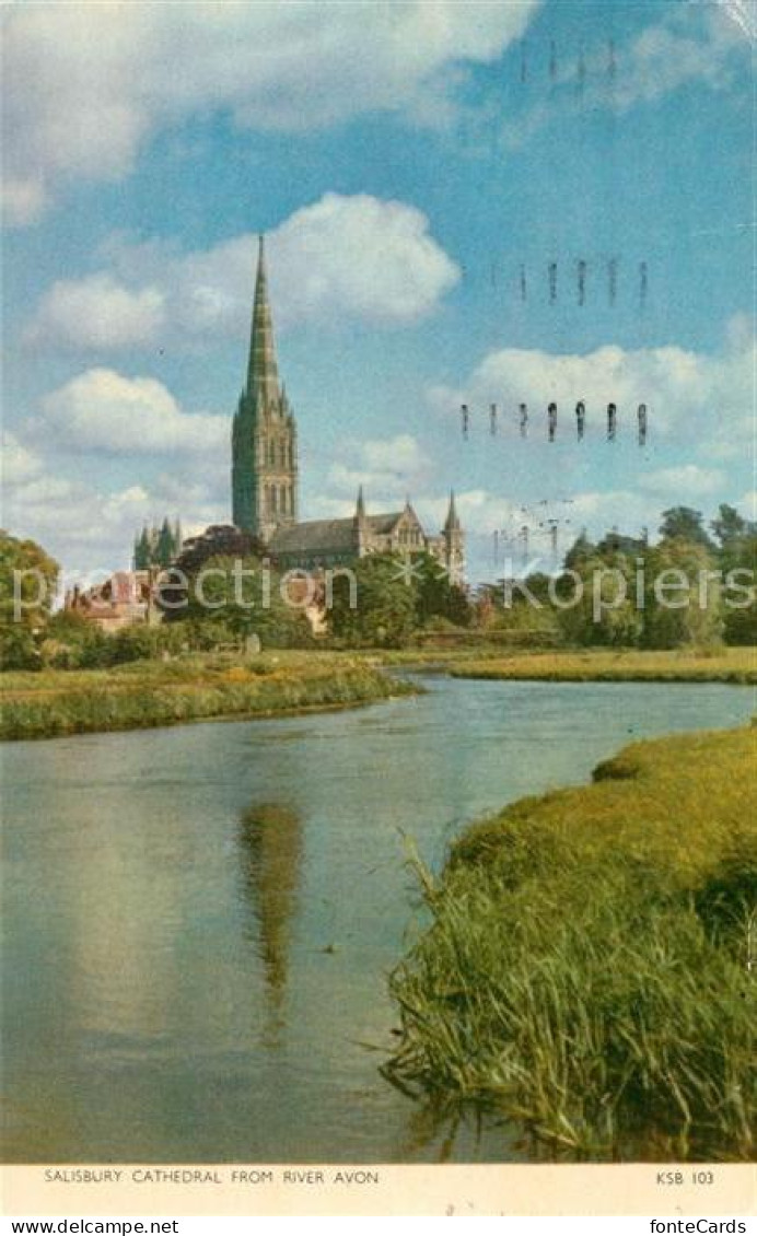 73162726 Salisbury Wiltshire Cathedrale River Avon  - Sonstige & Ohne Zuordnung