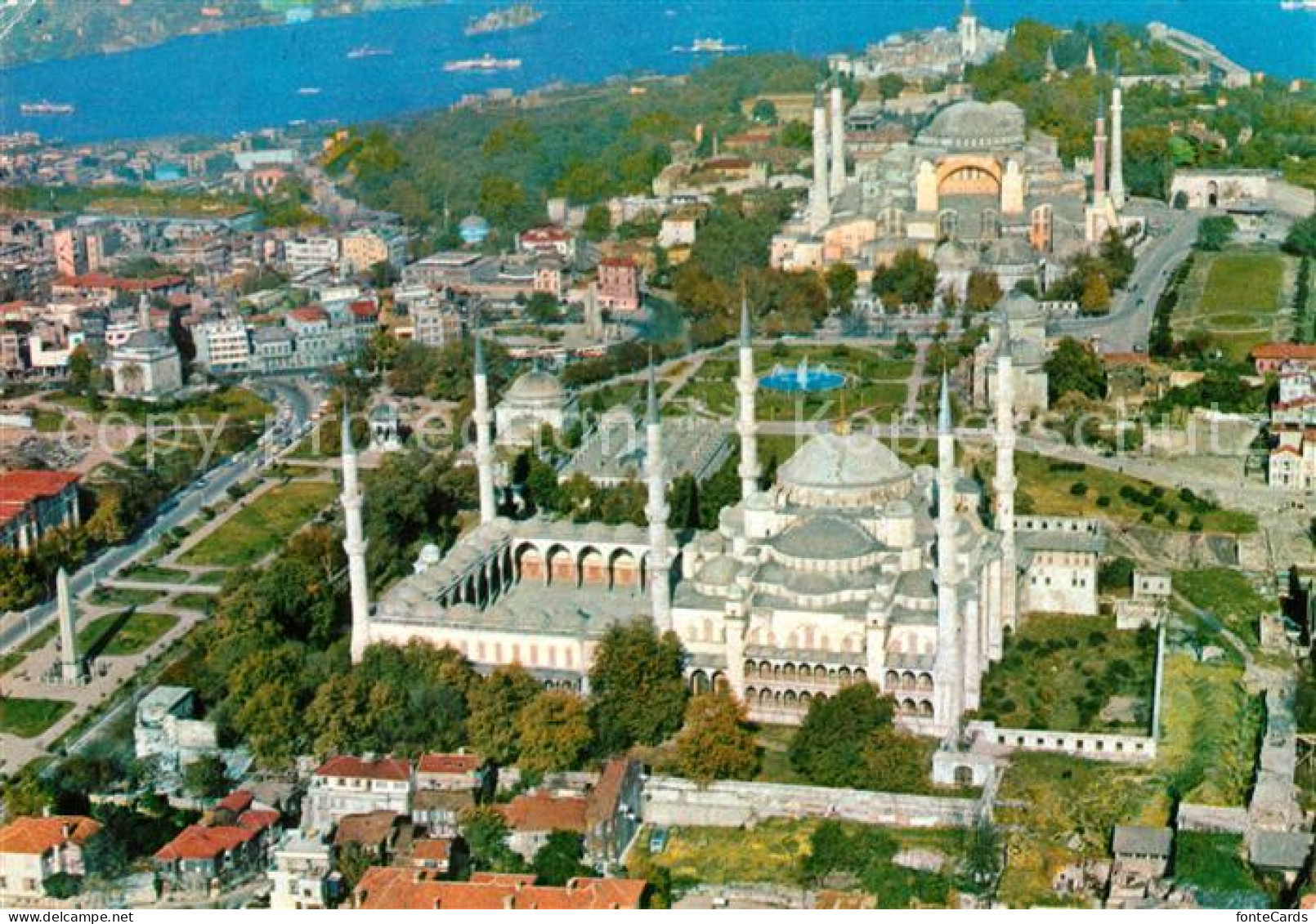 73158405 Istanbul Constantinopel Fliegeraufnahme Aya Soya Sultan Ahmet  Istanbul - Turchia