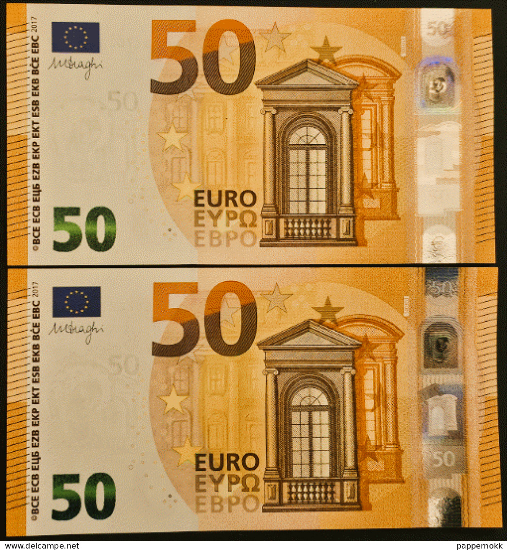 50 Euro 2° Serie Italia  S003 G3 - SC7022202312/2321  FDS/UNC  Draghi - 50 Euro