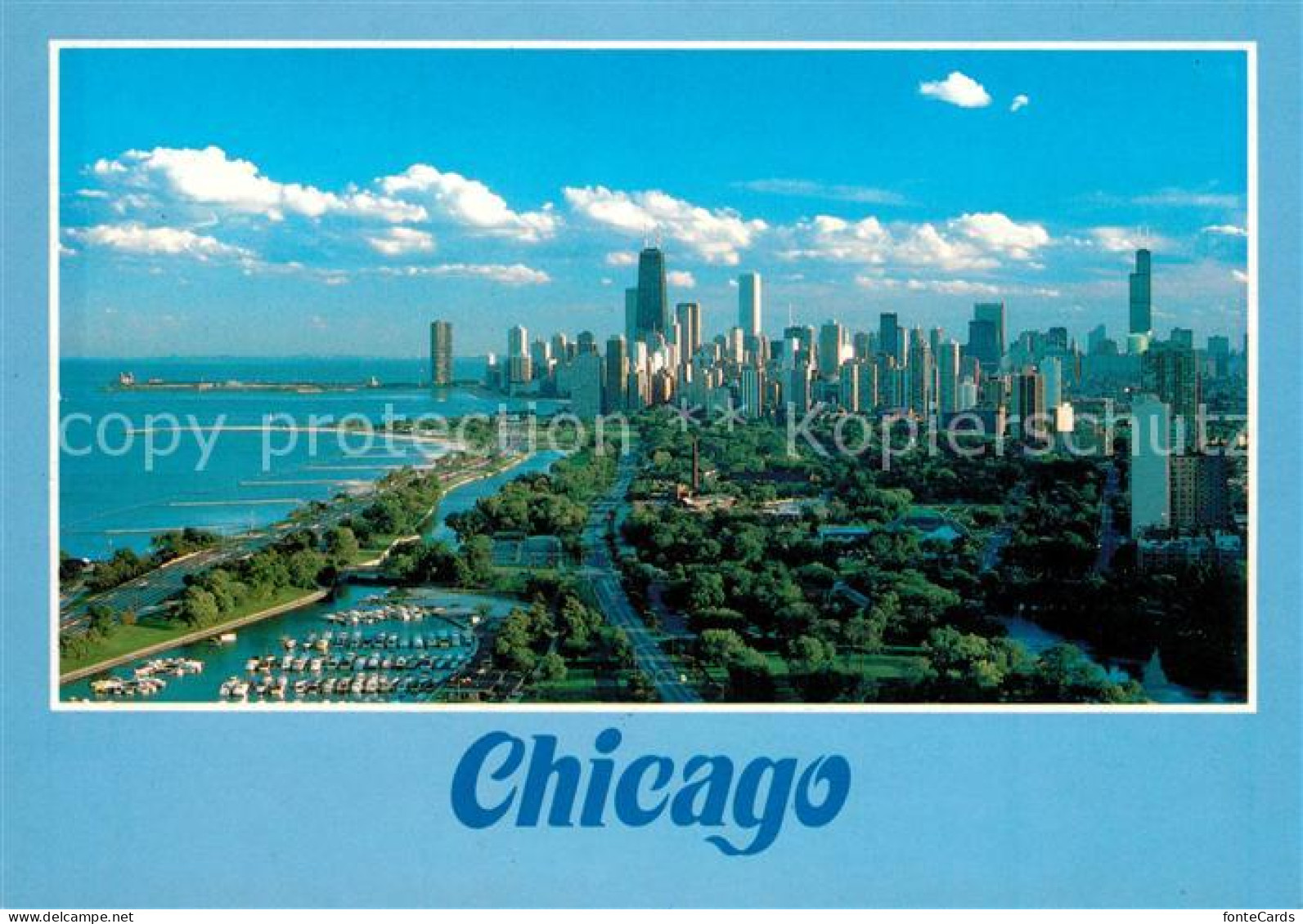 73154288 Chicago_Illinois Skyline Fliegeraufnahme - Other & Unclassified