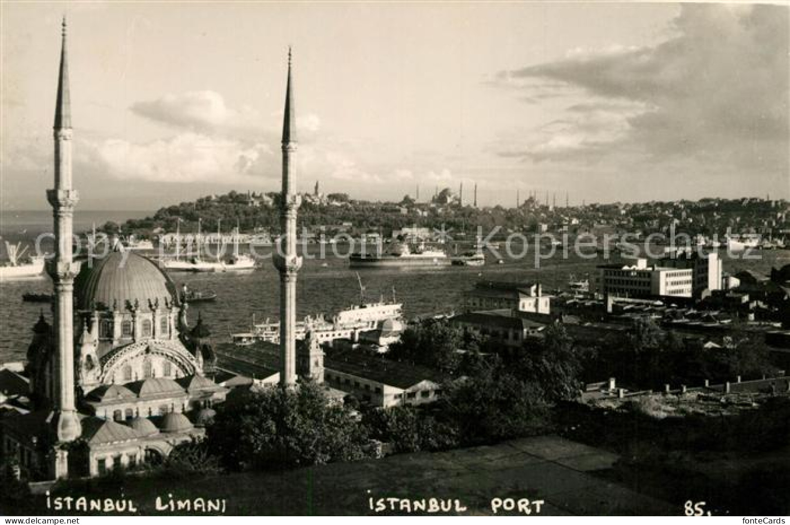 73154220 Istanbul Constantinopel Limani Fliegeraufnahme Hafen Istanbul - Turchia