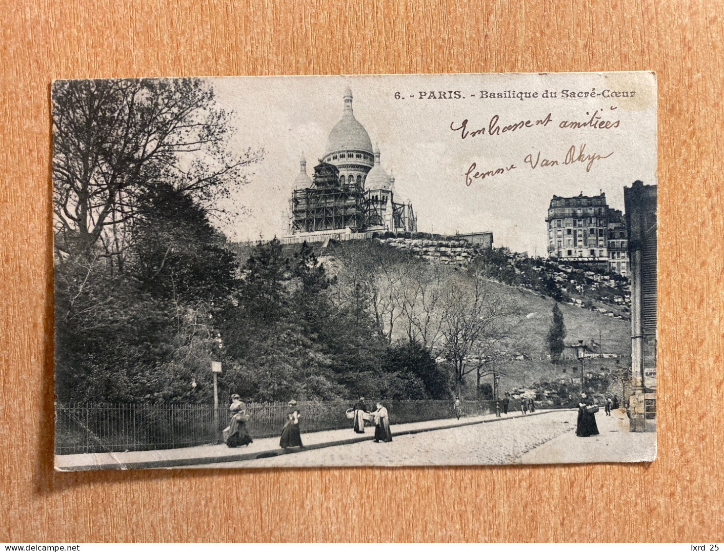 CPA Animée Paris Basilique Sacré Coeur - Dos Non Divisé - Sacré Coeur