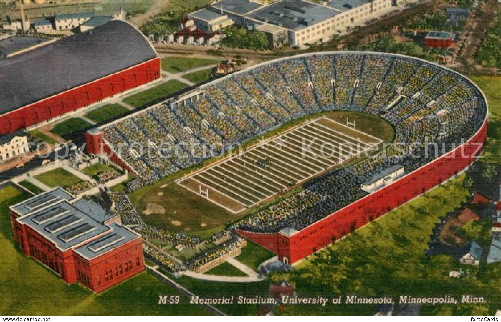 73153930 Minneapolis_Minnesota Fliegeraufnahme Memorial Stadium - Sonstige & Ohne Zuordnung