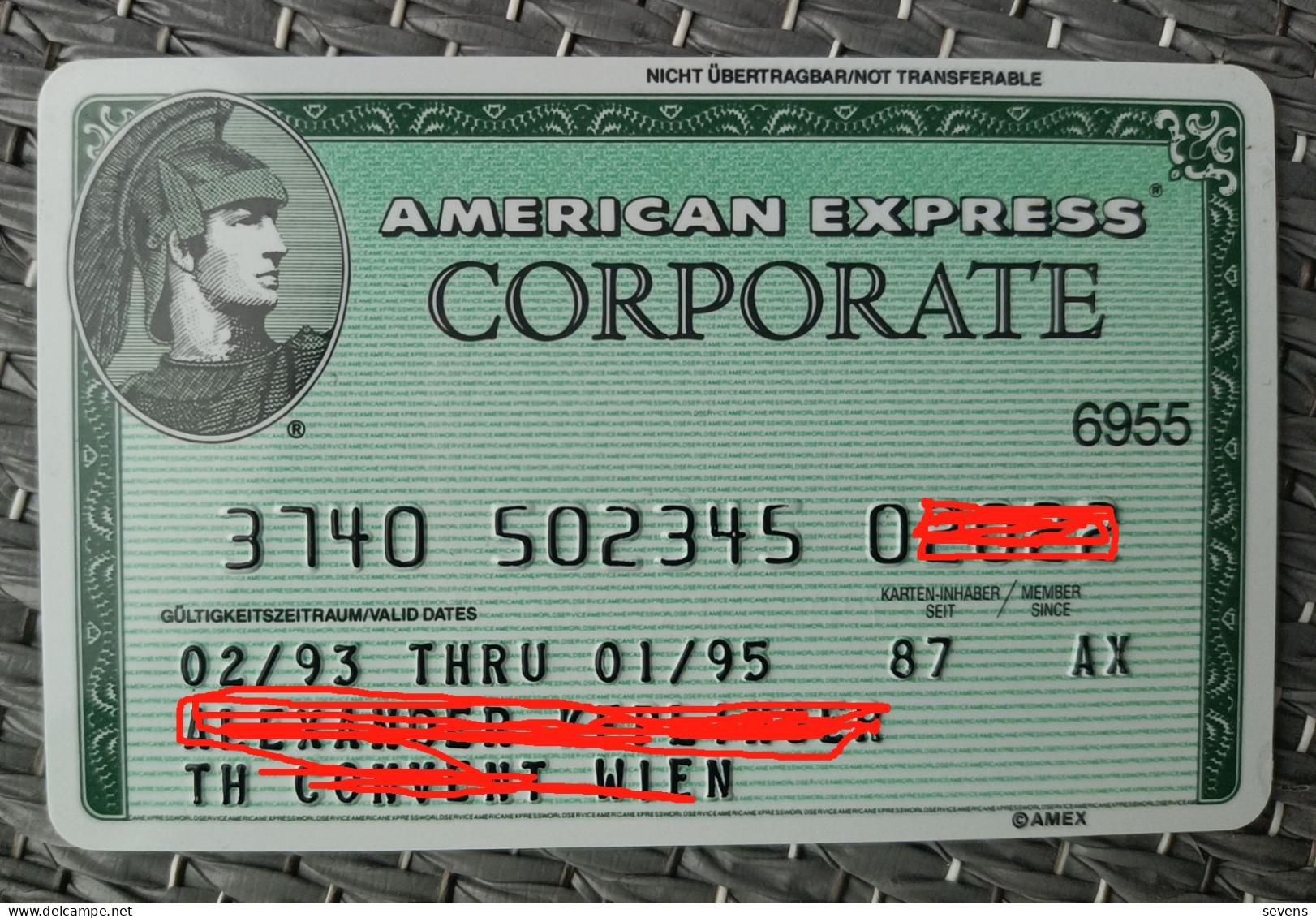 American Express Corporate Card, Austria - Credit Cards (Exp. Date Min. 10 Years)
