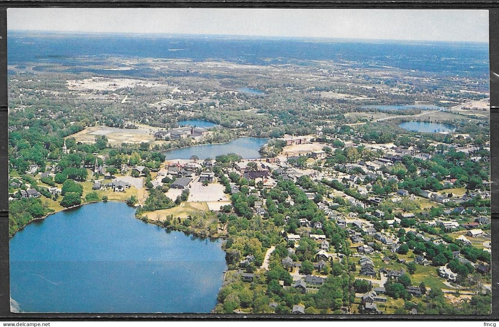 Massachusetts, Fallmouth, Aerial View, Mailed In 1966 - Altri & Non Classificati