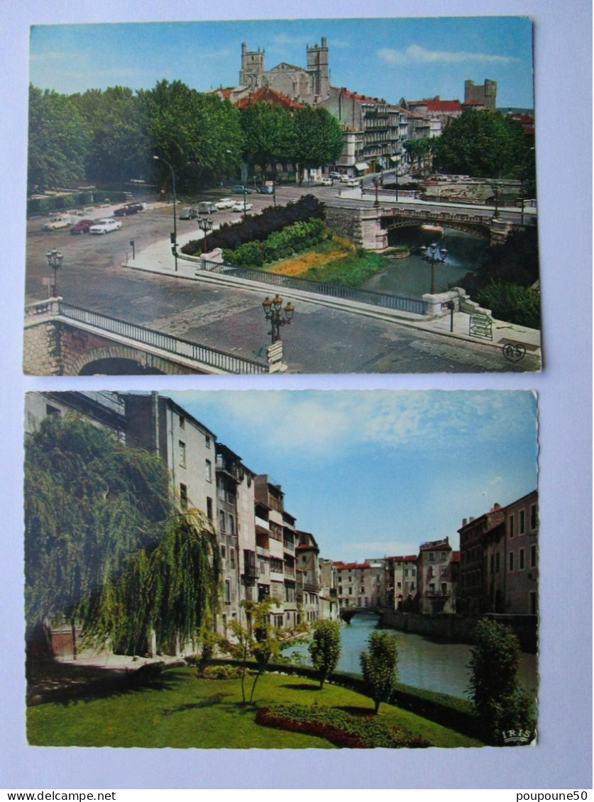 CP 11  Aude NARBONNE - Lot De 2 Cartes Postales  Vers 1970 - Narbonne