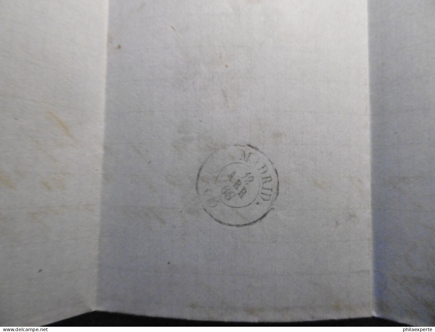 Spanien Mi. 93 Prachtfaltbrief Mit Inhalt 1868 Von Pastanana Nach Madrid - Briefe U. Dokumente
