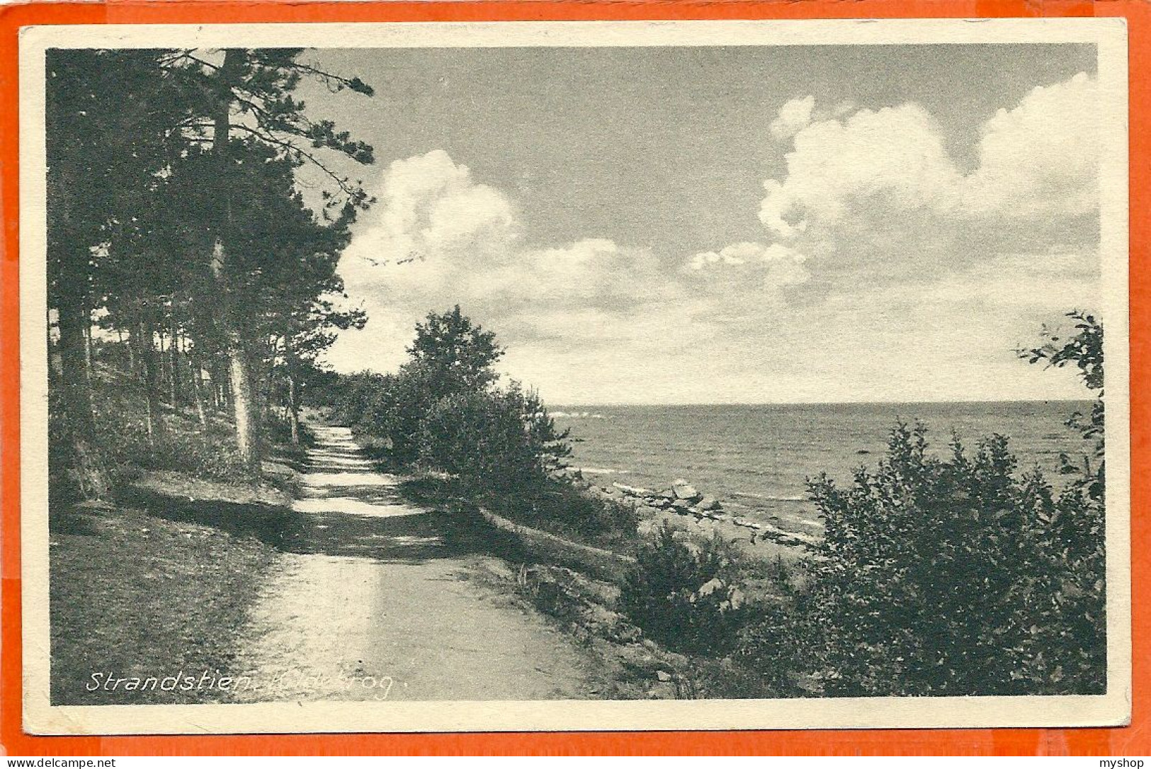 DK127_ *  STRANDSTIEN KILDEKROG * SENdT FrA DRONNINGMØLLE 1949 - Denmark