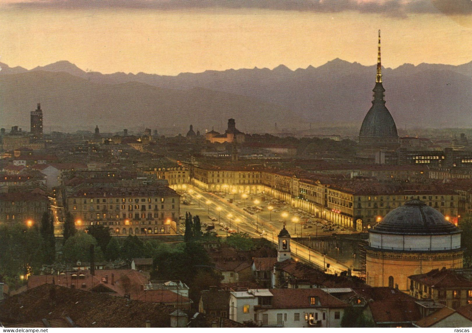 CPM - P - ITALIE - TURIN - TORINO - PLACE VITTORIO VENETO ET PANORAMA - NOCTURNE - Places & Squares