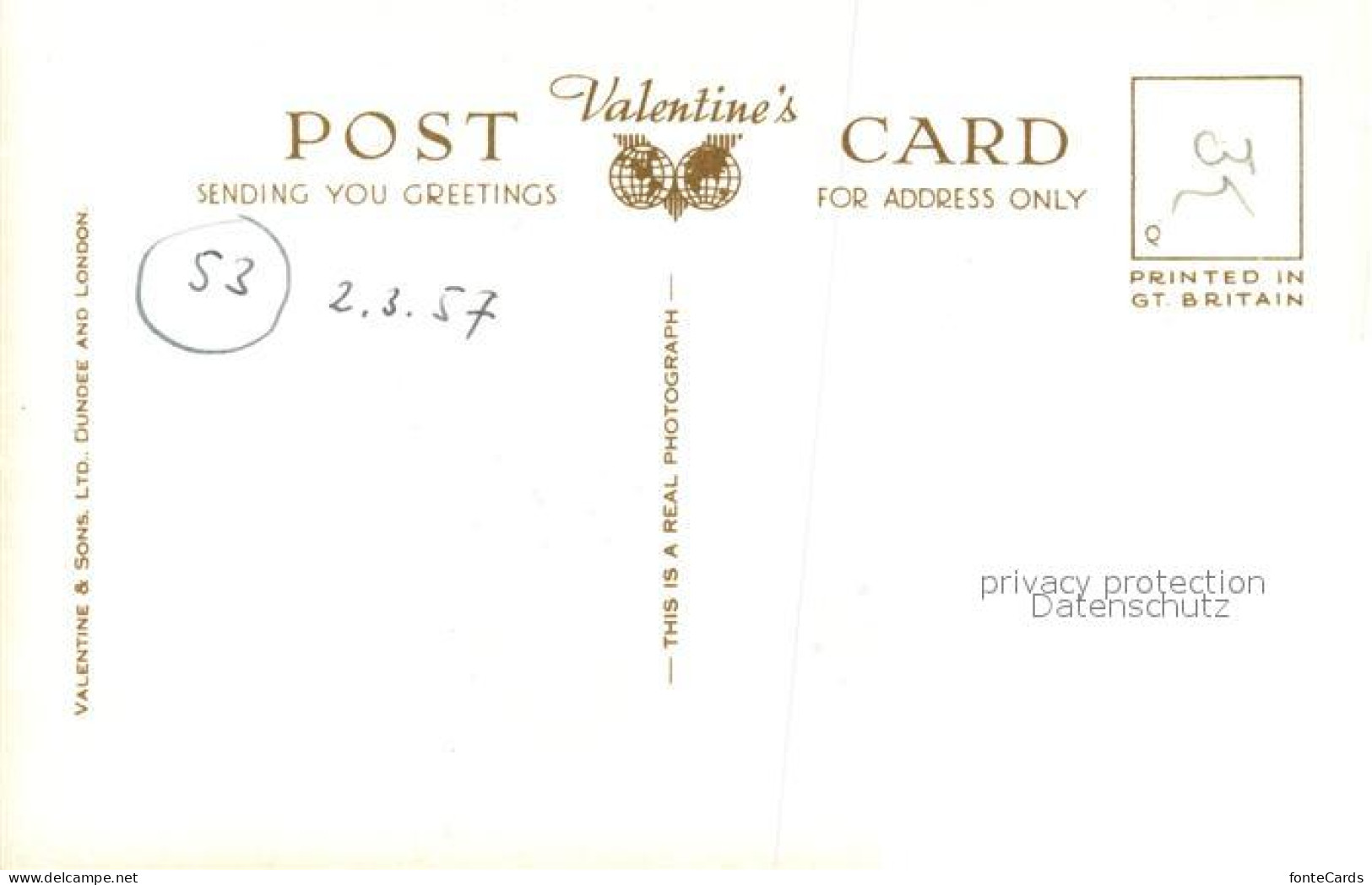 73137987 Burnley Manchester Road Valentine's Card  - Other & Unclassified