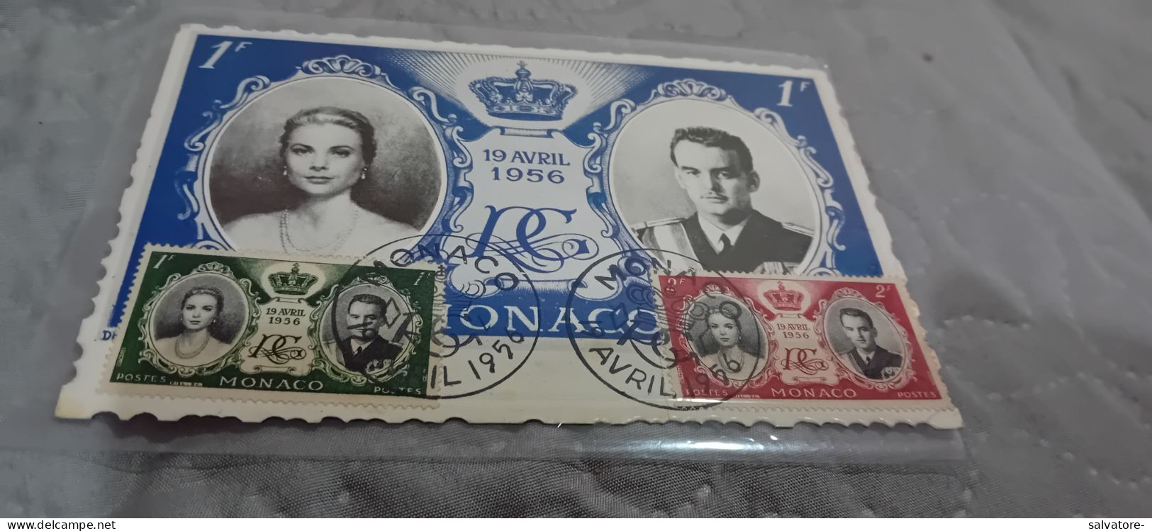 CARTOLINA PRINCIPI DI MONACO 1956 - Royal Families