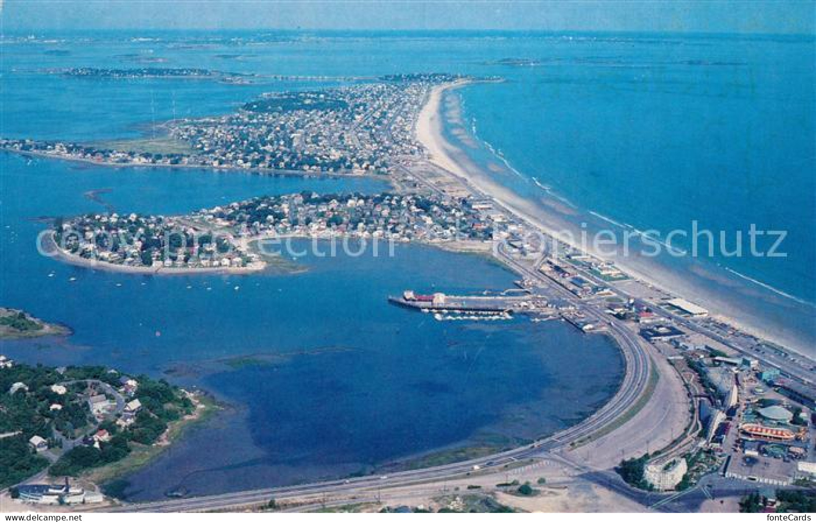 73132126 Massachusetts_US-State Nantasket Beach Fliegeraufnahme - Autres & Non Classés