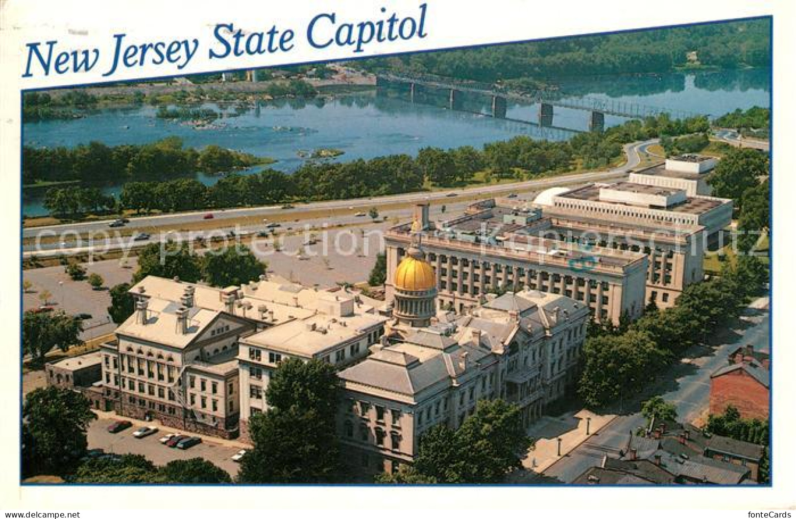 73131807 Trenton_New_Jersey State Capitol Aerial View - Autres & Non Classés