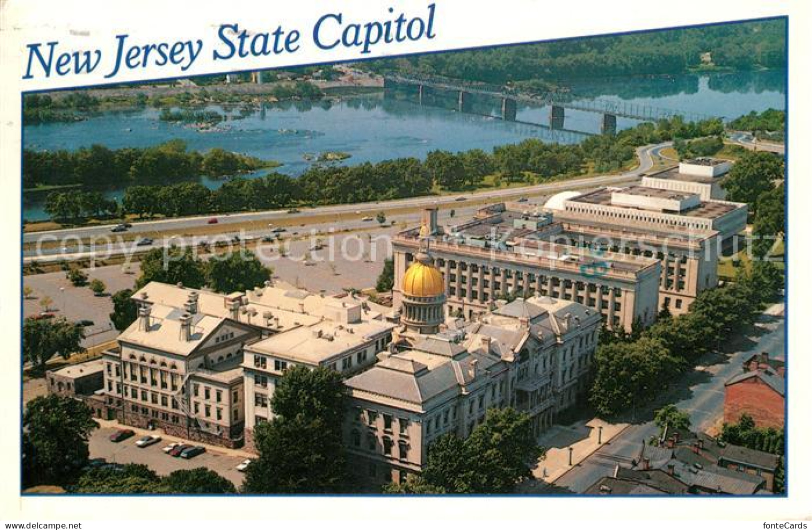 73131807 Trenton_New_Jersey State Capitol Aerial View - Andere & Zonder Classificatie