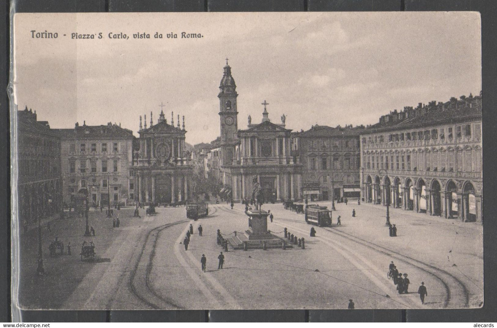 Torino - Piazza San Carlo Vista Da Via Roma - Piazze