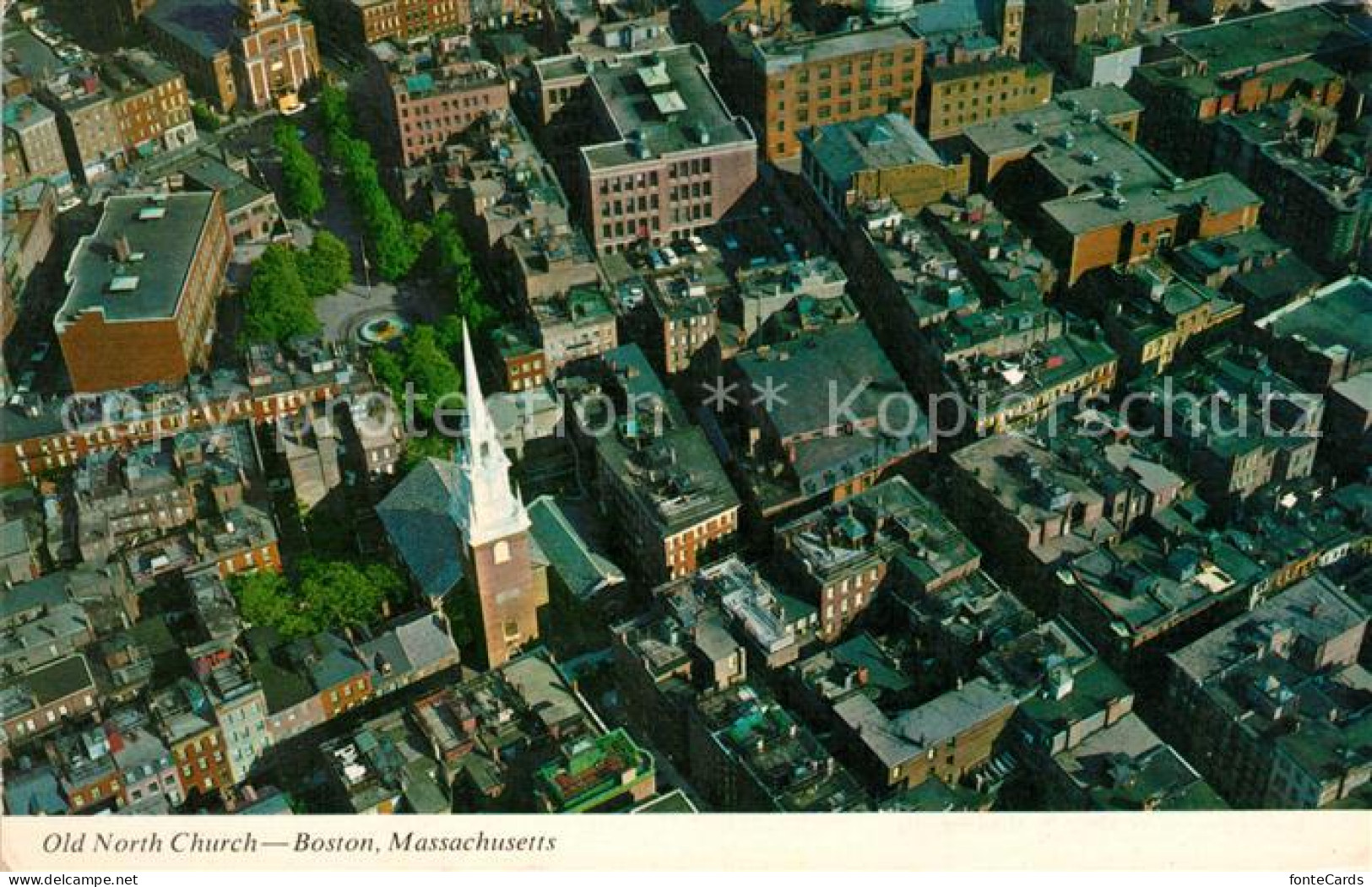 73131787 Boston_Massachusetts Old North Church Aerial View - Other & Unclassified