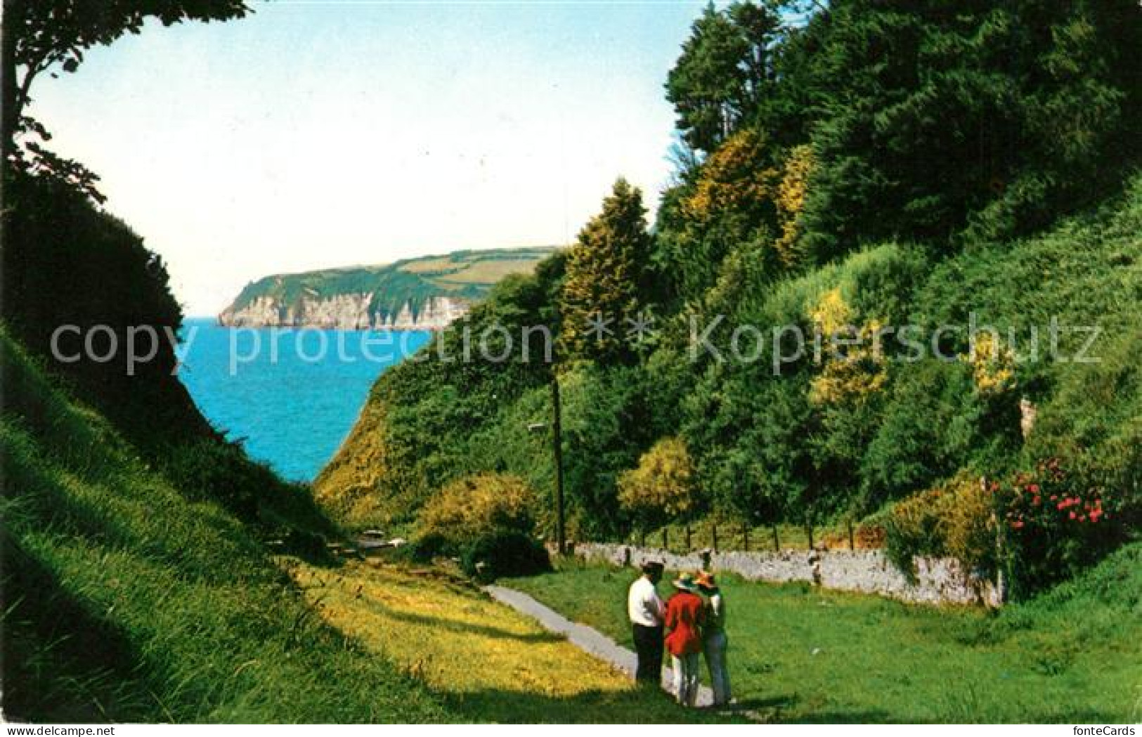 73131717 Seaton East Devon The Chine Coast Panorama Kueste Seaton East Devon - Sonstige & Ohne Zuordnung